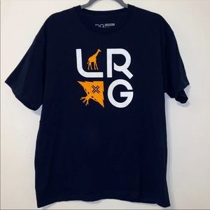 LRG Stay Stacked Tee Shirt Blue Mens Size Large